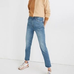 Madewell classic straight jeans